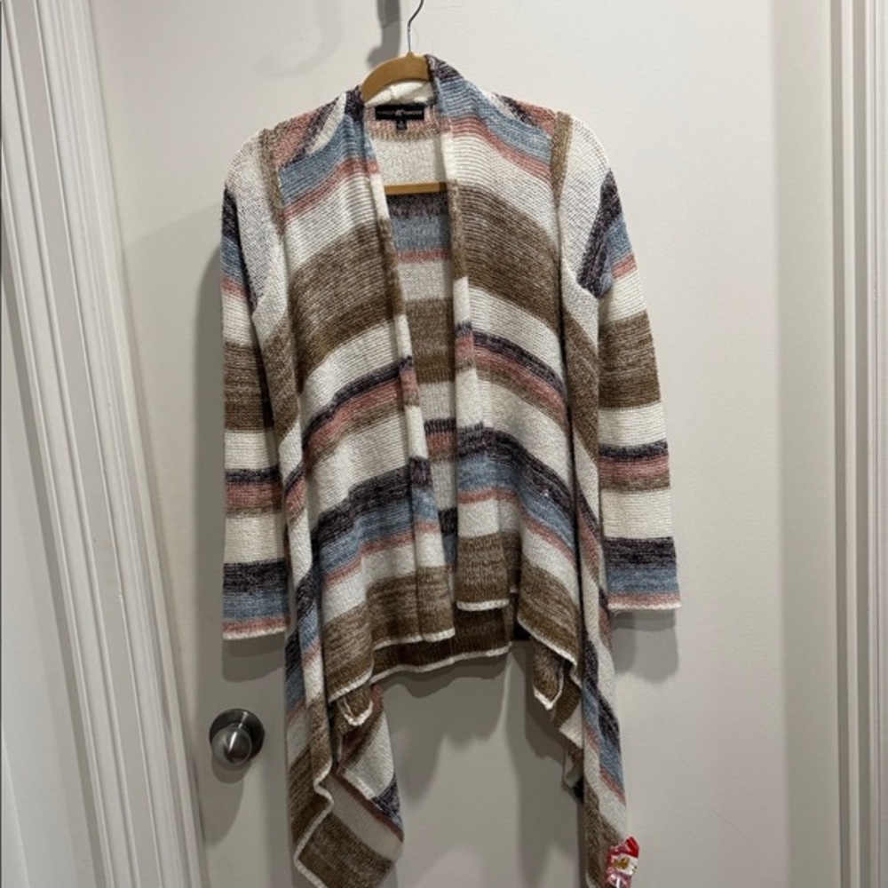 Almost Famous Striped Cardigan in Earth Tones